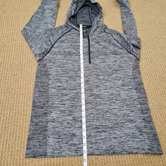 Betabrand x MPG Quarter Zip Hoodie Pullover Dark Grey/ Black Size M/L - Picture 15 of 16
